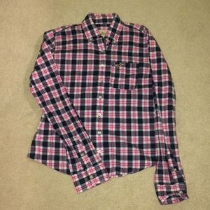 Girls Hollister California Plaid Flannel XS